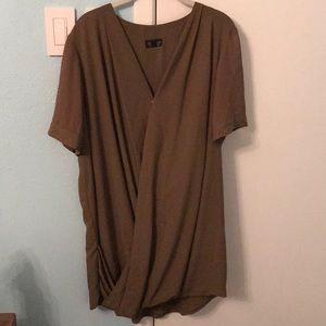 Top shop olive shear dress.